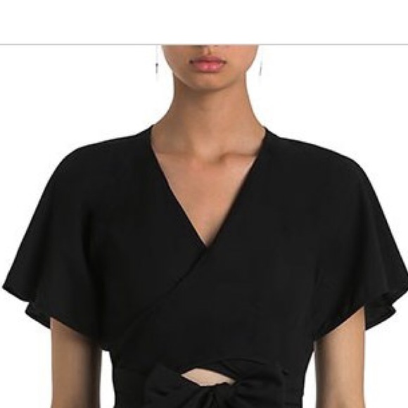 zimmermann black wrap dress